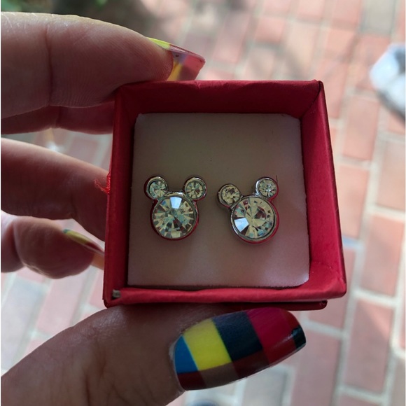 Earrings; Stud; Faux Diamonds; Alloy Plated - Picture 3 of 8